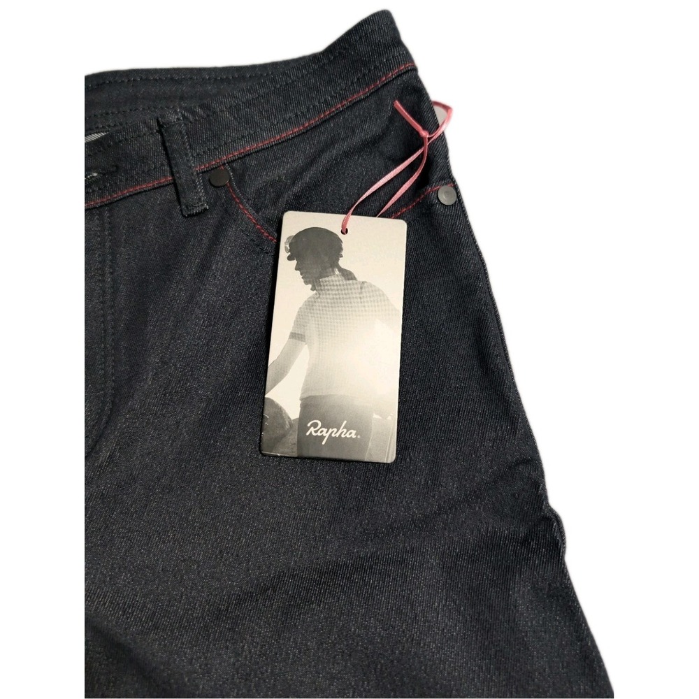 Rapha Womens Cycling Jeans W28 L29 Dark Wash Stretch‎ Reflective Commuter - Picture 2 of 10